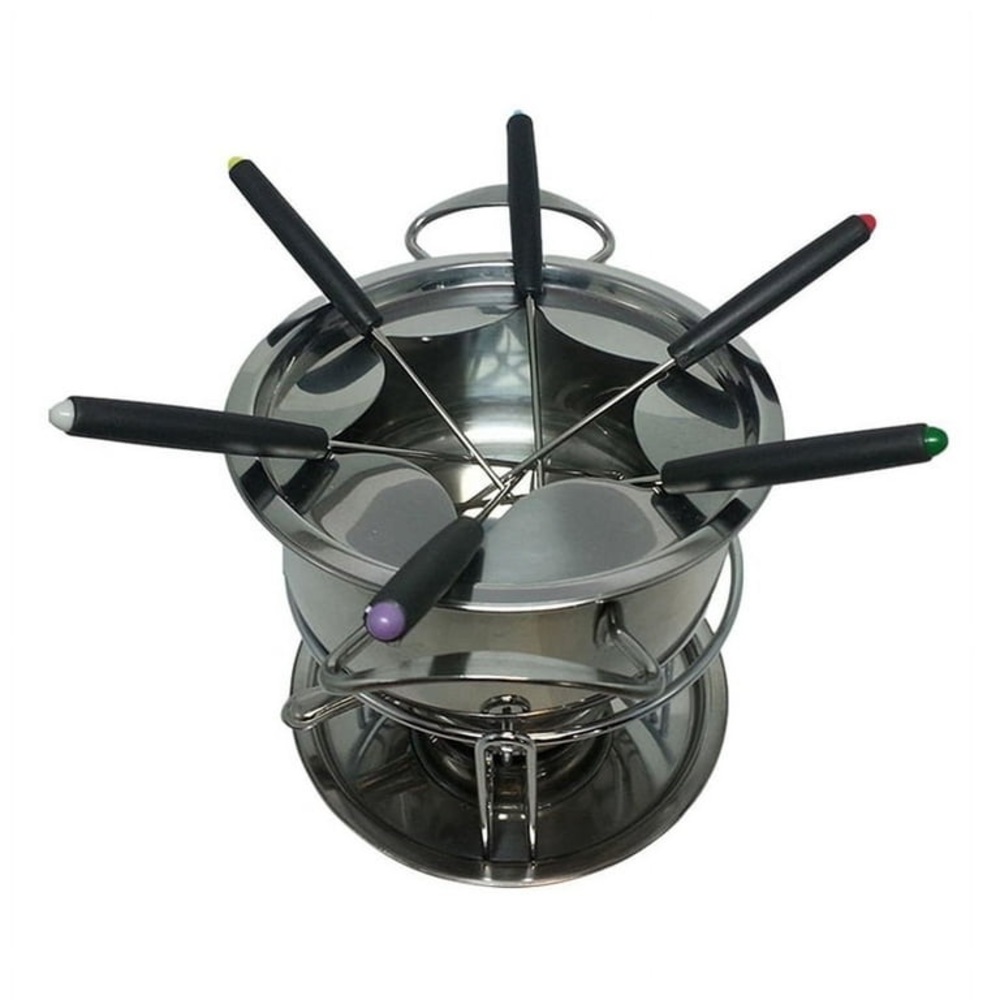 Stainless Steel Fondue Set with Colorful Forks(110)